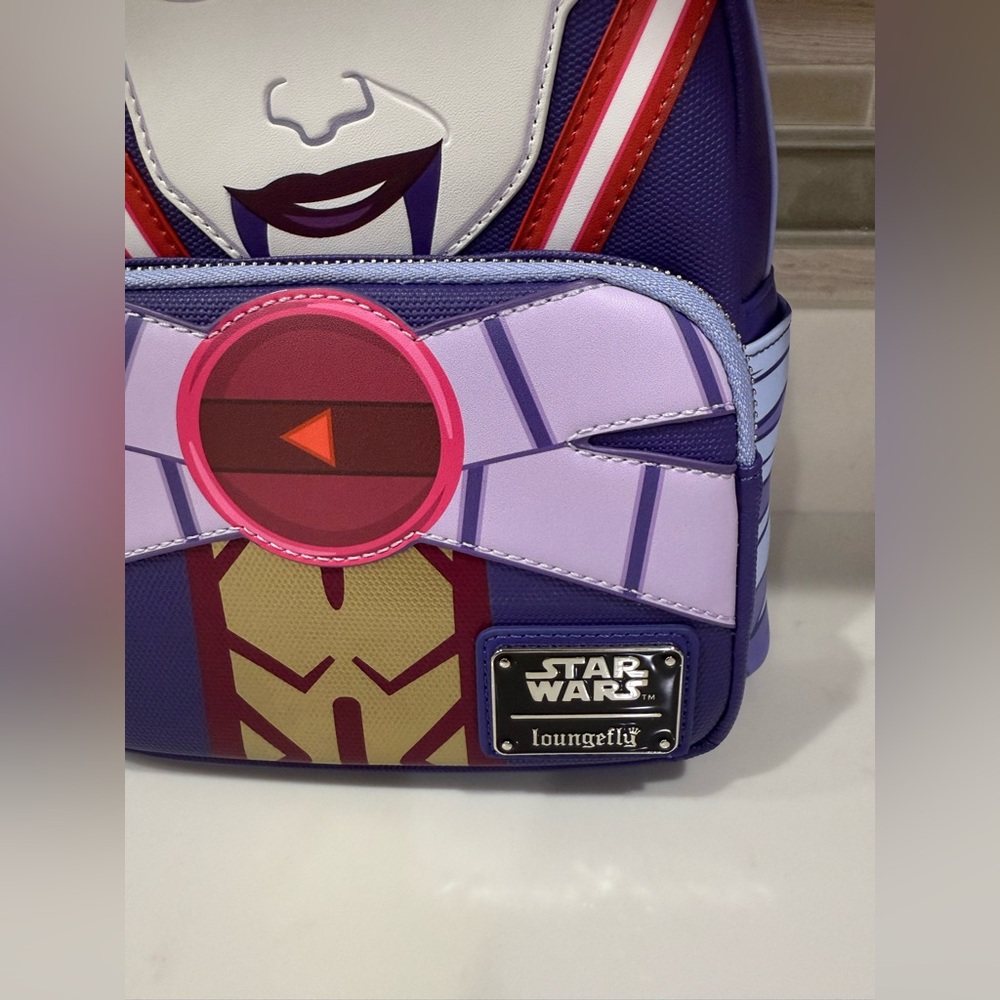 Loungefly NYCC 2022 Star Wars Asajj Ventress Cosplay Mini Backpack π Exclusive - Picture 3 of 10